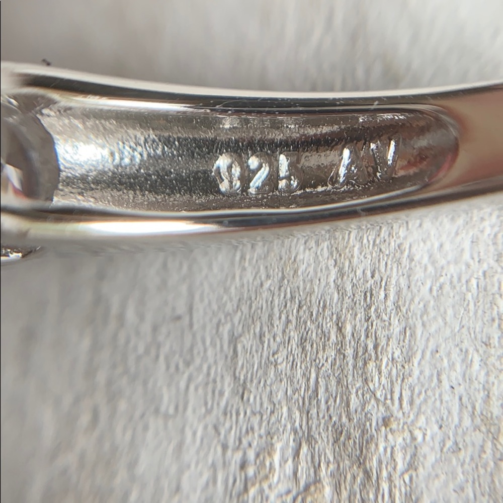NEW Argento Vivo 3 Stone Sterling Silver Ring - Picture 8 of 8